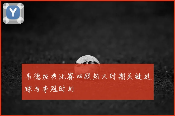 韦德经典比赛回顾热火时期关键进球与夺冠时刻