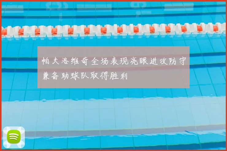 帕夫洛维奇全场表现亮眼进攻防守兼备助球队取得胜利